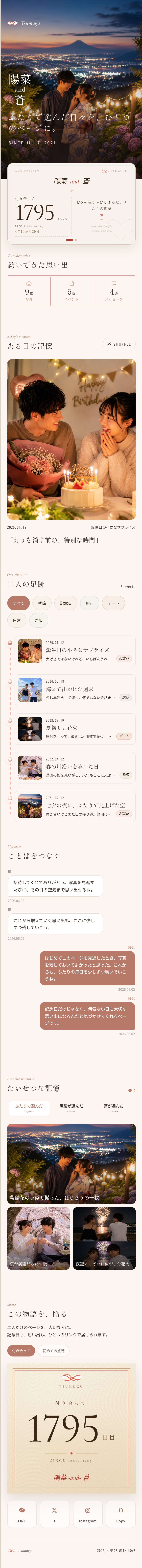 公開ページ